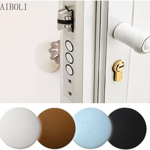 Rubber Home Door Door Knob Back Wall Protector Savior Crash Pad Soft Rubber Pad To Protect The Wall Self Adhesive Door Stopper