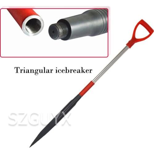 Detachable and portable ice chisel Triangular icebreaker Winter fishing ice tools Ice surface opener