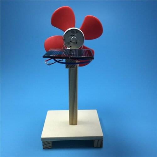 Solar fan DIY technology small production science experiment set childrens educational toys manufacturer