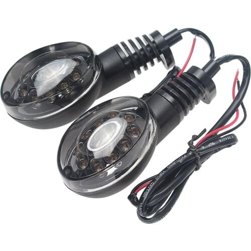 Smoke Motorcycle LED Indicator Turn Signal Light For KAWASAKI D-TRACKER X 250 09-16 NINJA 250R 08-12 Vulcan S 650 15-19