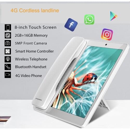 LTE 4G Fixed Wireless landline Android OS with 4G SIM network videophone glob universal elderly WIFI video mobile phone