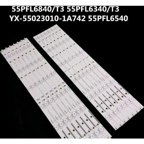 New 12Pieces LED Backlight strip For Ph ilips 55" TV LB55023 55PFL6840/T3 55PFL6340/T3 YX-55023010-1A742 55PFL6540 12lamp
