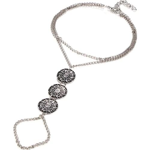 Vintage Women Metal Alloy Anklet Summer Lady Barefoot Anklet Beach Seaside Foot Chain Jewelry European American Style