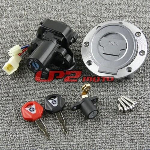 Motorcycle Ignition Switch Lock Fuel gas Tank Cap Cover Seat Handle Locks Include Key For YZF R6 99-05 YZF R1 98-03 MT03 06-12