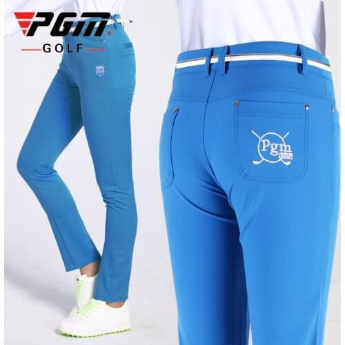 Women Golf Full Length Pants Sport Golfs Apparel Ladies High Waist Slim Trouser Breathable Comfort Long Pants AA51864