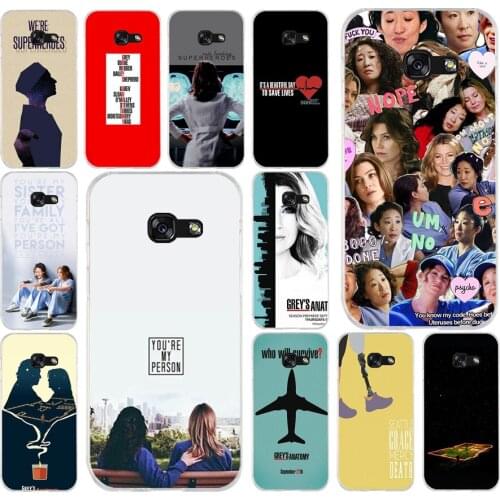 029FG American TV Greys Anatomy Soft Silicone Tpu Cover phone Case for Samsung a3 2016 a5 2017 a6 plus a7 a8 2018 s6 7 8 9