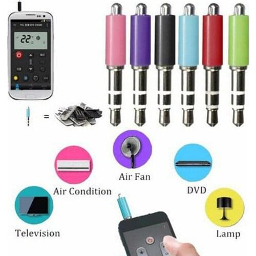 1pc 3.5mm Jack Infrared Remote Control for Mobile Phone Smart IR Wireless Remote Control Plug For ios iPhone Random Color