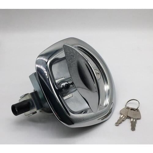 1 piece zinc alloy flat key folding T-handle trailer truck toolbox panel lock