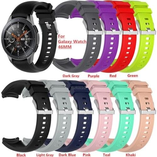 100PCS For Samsung Galaxy Watch 46mm watch Band For Huami Amazfit Stratos 2/2S silicone Strap For Samsung S3 Classic Frontier