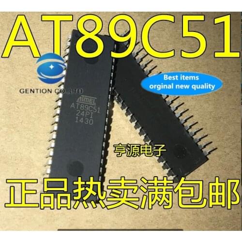 20pcs 100% new and orginal real photo AT89C51-24PC AT89C51-24PU AT89C51-24PI DIP-40