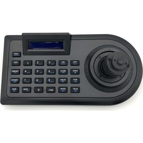 4-Axis Security CCTV System Multi-function Joystick Keyboard Controller RS485 LCD Display for High Speed Dome PTZ Camera control