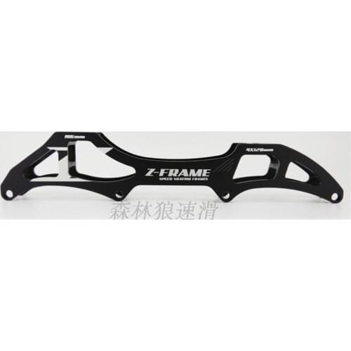 4X120mm Z-Frame Inline Speed Skates Frame, for 120mm Wheel Skating Base, 7075 Aluminium Alloy, 195mm Boot Nail Distance