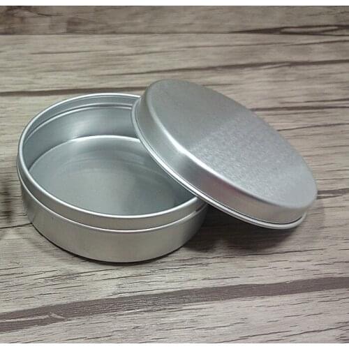 50pcs/lot 100mlAluminum Cosmetic Jar Cream Empty Bottle Cream Containers Jars Aluminum Pill Box Small Aluminum Pill Containers F