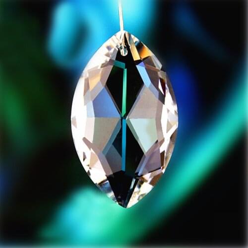 70pcs/lot Sparkle 63mm crystal faceted Horse eye Shape pendant,crystal chandelier pendant for DIY crystal garlands
