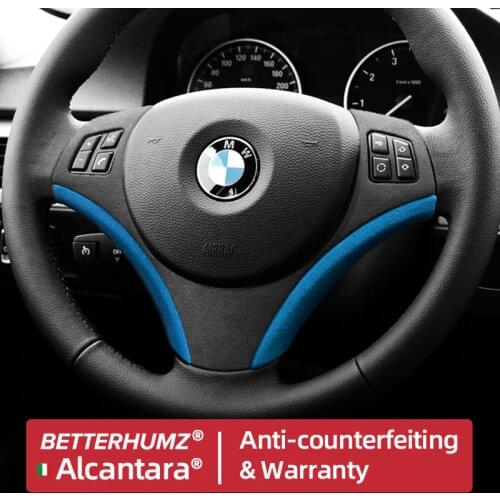 BetterHumz Alcantara Car Steering Wheel Protective Cover For BMW E90 E92 E93 2009-2012 3 series Auto Accessories Car decoration