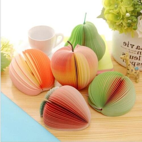 Ellen Brook 1 PCS Decoration Note DIY Fruit Memo Pad Kawaii Kawaii Cute Marker Paper Stationery Notebook Office School Supply