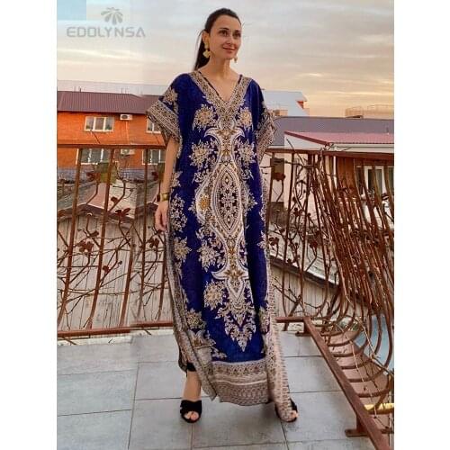 Bohemian Cotton Long Beach Cover up Robe de Plage Swimsuit Beach Tunic Bathing suit Cover ups Kaftan Beach Swim cover up #Q702