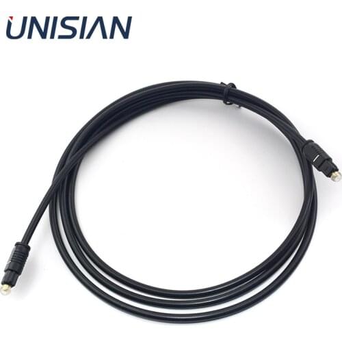 UNISIAN Digital optical fiber Audio Cable 1.5m Toslink Gold Plated Audio Cable For Amplifier SPDIF MD DVD Xbox 360 Blu-ray CD