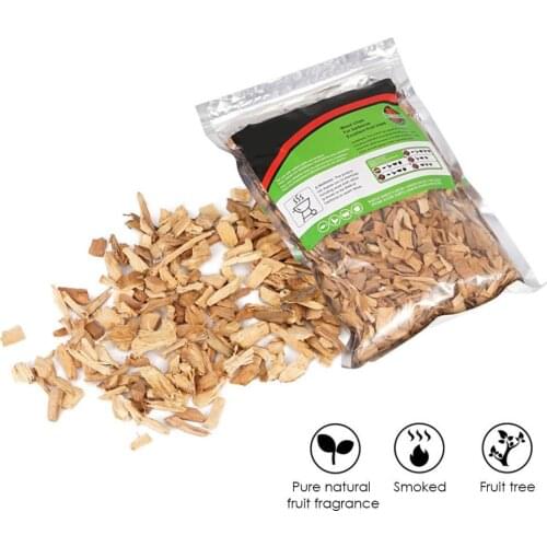 BBQ Apple Wood Chips Smoker for Outdoors Barbecue for Cold Smoker Generator Barbecue Smoking Wood Chunks