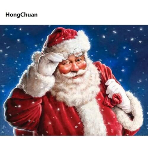 Fast delivery 5D DIY square/round diamond painting "Santa Figure" diamond mosaic cross stitch Home decoration Christmas gifts
