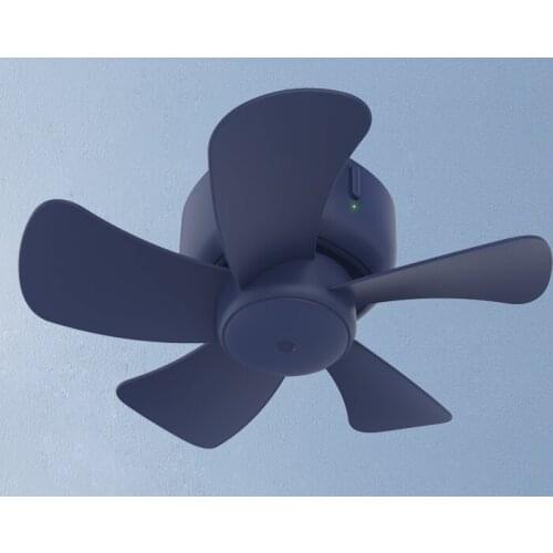 USB rechargeable small summer ceiling fan for home use on upper bunk of student dormitory J03