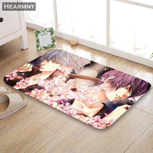 HEARMNY New Doormat Gintama Anime Home Mat Machine Made Anti Slip Carpet Living Room/Hallway Bath Mat For Kids Gift