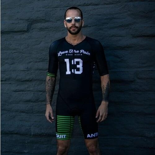 2020 love the pain cycling clothing triathlon sportswear jumpsuit mens summer outdoor cycling one-piece clothing
