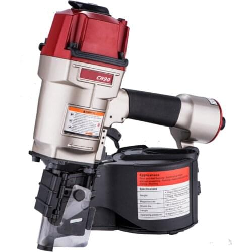 Power Tools Nail Gun Air Industrial Coil Nailer Nail Gun CN90 Air Tools 200-300 nails For Framing Fencing Wood Pallet Housing