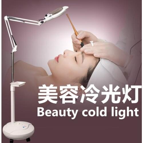 LED Magnifier Shadowless Cold Light Magnifier Floor Lamp Magnifier Facial Light Beauty Salon Nail Tattoo 220-240V Magnifier