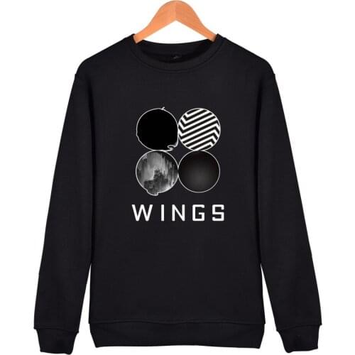 Bangtan Boys 2th Album WINGS Hoodie Women/Men Fashion Hoodies Sweatshirt Young Forever Tracksuit Kpop Clothes Moletom Feminino