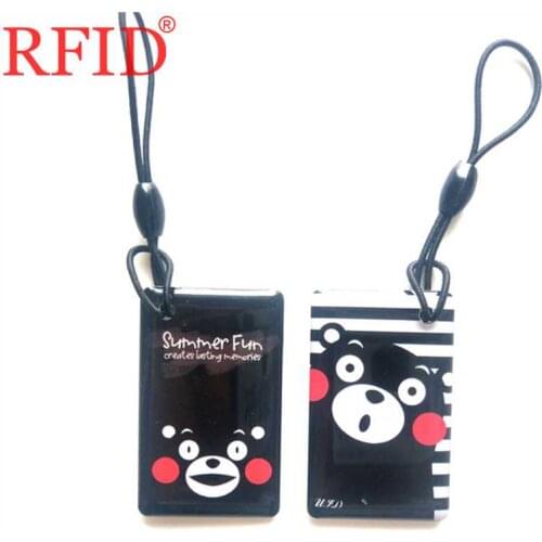 UID S50 1K 13.56MHZ Changeable Writable Rewritable Keyfob RFID Waterproof Token Tag Smart Keychain NFC tags Access Control Card