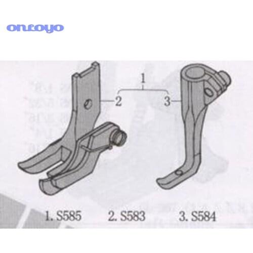 1 SET SINGER 111W WALKING FOOT SEWING MACHINE EDGE GUIDE FOOT #S585 1/8