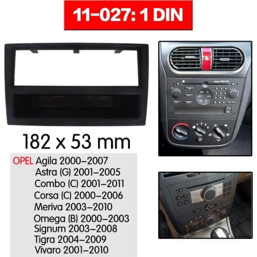 11-027 Car Stereo Radio Fascia Plate Panel Frame Kit For OPEL Agila,Astra(G),Combo(C),Corsa(C),Meriva,Omega (B),Tigra