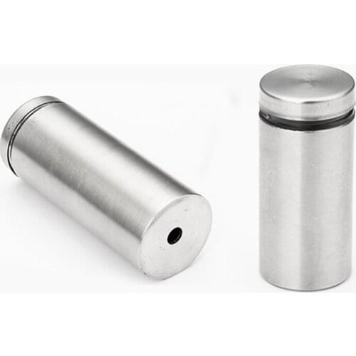 2Pcs 12x30mm Fixed advertising nails Silver Advertisement Nails Glass Standoff Pins Stainless Steel Standoff Pins Screw