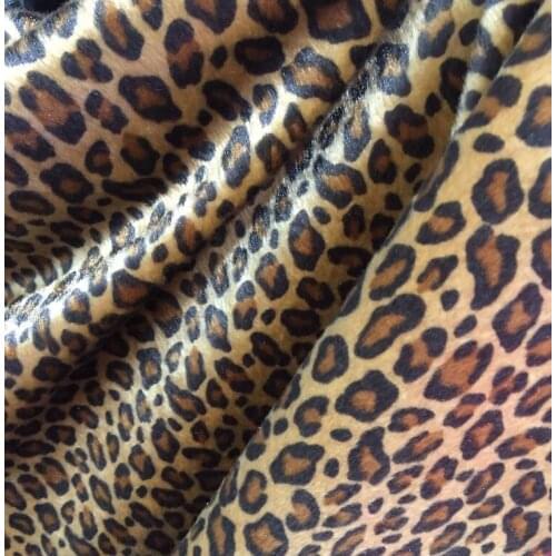 2019 Hot fashion Imitation Leopard Velvet Print fabric material