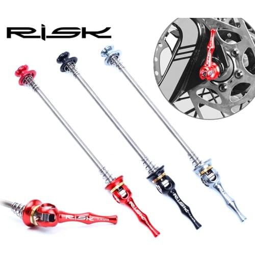 48.8g/Pair RISK Ultralight Titanium TI QR Road Bike Quick Release Skewer lever Road Bicycle Cycling Hub Quick Release
