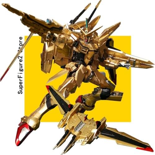 B A N D A I metal golden color ZGMF-X09A MG 1/100 Shining justice Assembly model Action Figure Toys 0156649