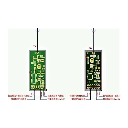 UHF Wireless Digital Audio Transmitter Transceiver Module Wireless Audio Transmission Module Modulador Uhf