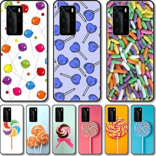 Delicious candy Phone Case For Huawei Honor 20 10 9 8 N Pro Lite A C RU black cell shell