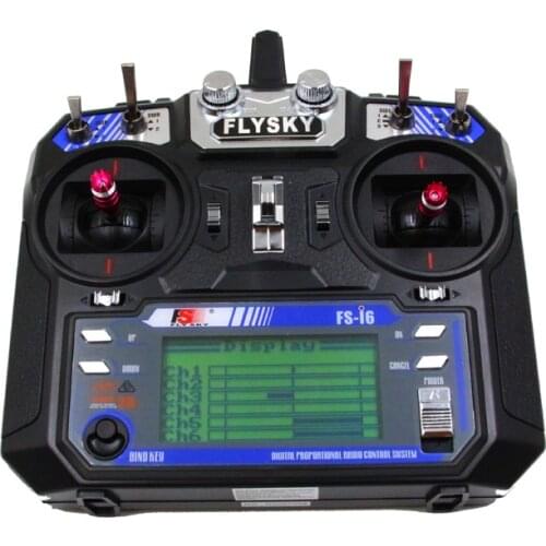 FATJAY 2.4G Flysky FS-i6 10-ch upgrade transmitter with iA10B receiver 1km range radio system for RC fishing boat tank robots