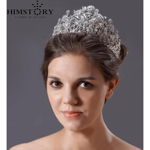 Gogeous Ultlarge Sparkling Crystal Bridal Wedding Crown Tiaras,Married Jewelry Wedding Hairwear Hair Accessory