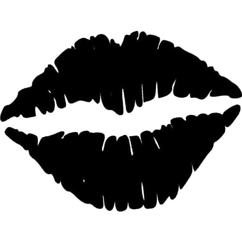 Lipstick Car Decal Sexy Car Sticker Waterproof Vinyl Decals Removable Car Decoration L011