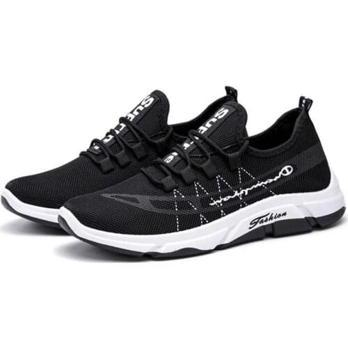 Mens Shoes Men Casual Running Shoes Breathable Walking Mesh Flat Shoes Lace Up Fashion Jogging Baskets Tenis masculino Sneakers