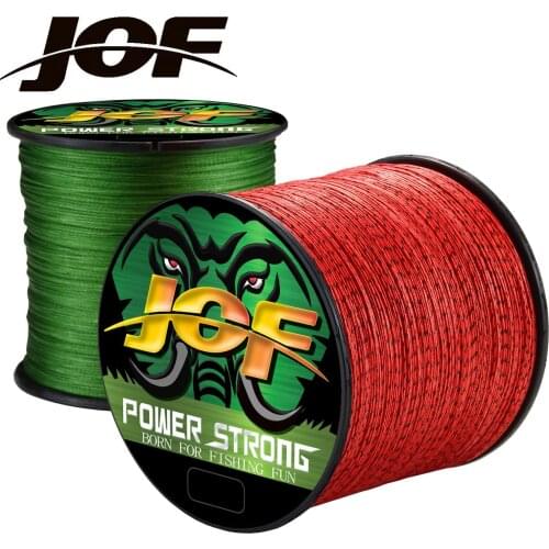 JOF 8 Strands 100% PE Braid Fishing Line 300M 500M Japanese Multifilament Durable Smooth Fly Carp Woven Thread Accessories