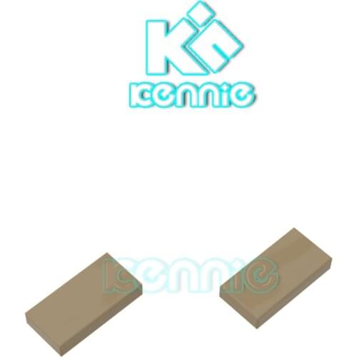 1500pcs/lot Kennie TECHNIC /mechanical No.3069 MOC Brick DIY block dark tan Flat Tile 1X2 Assemble Particles brick set