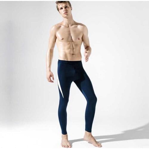 Fashion Soft Sexy Male Fitness Stretch Comfortable Leggings Trousers Mens Long Johns Mens Clothing Long Underwear Sheer Tights