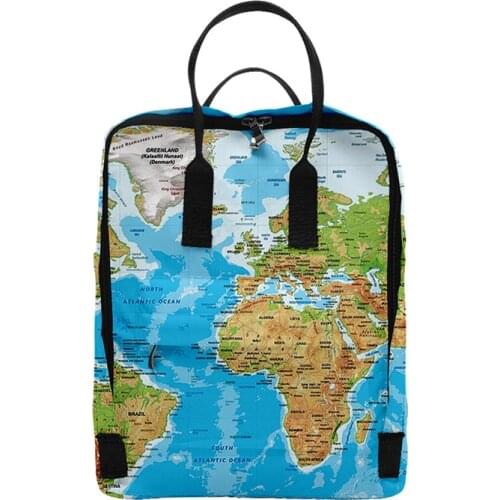 World Map Print Fashion New 3d Backpacks Men Women School Bags Multi Pocket Travel Bag 3D Teenage Notebook Backpack Shoulder Bag