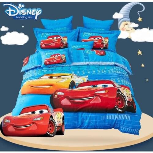 Lightning McQueen Quilt Cover For Bedroom 100%cotton Duvet Cover set 3pcs queen size Bedding Set Keep Warm includ pillowsham
