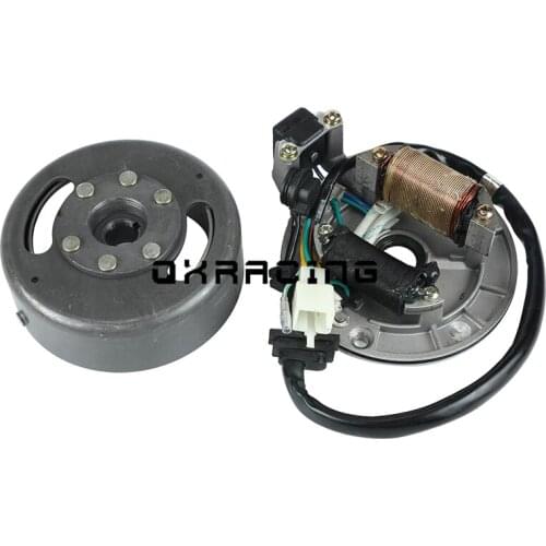 Motorcycle Lifan LF 50cc 110cc 125cc AC Ignition Magneto Stator Magneto Flywheel kit Fit For Horizontal Engines Dirt Pit Bikes