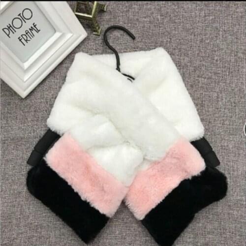 Soft Women Scarf Children scarf Winter Warm Fur Fluffly Scarves Collar Wrap